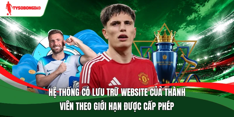Hệ thống có lưu trữ website của thành viên theo giới hạn được cấp phép