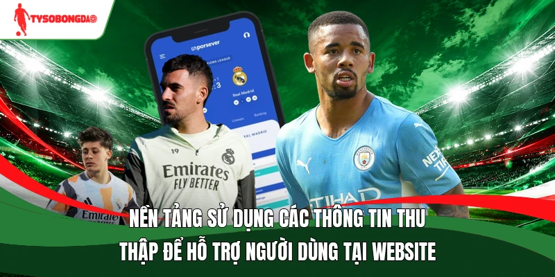 Nền tảng sử dụng các thông tin thu thập để hỗ trợ người dùng tại website
