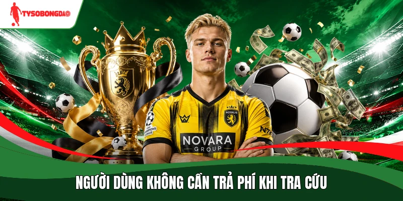 Người dùng không cần trả phí khi tra cứu